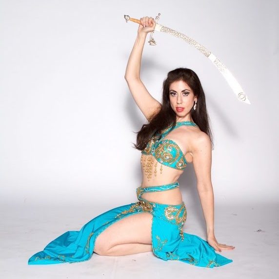 Sarah alma belly dance belly dancer with sword